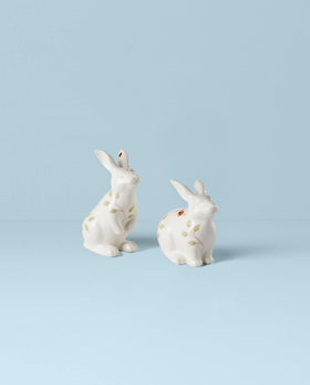 Lenox Butterfly Meadow Easter table with playful bunny figures for festive decor