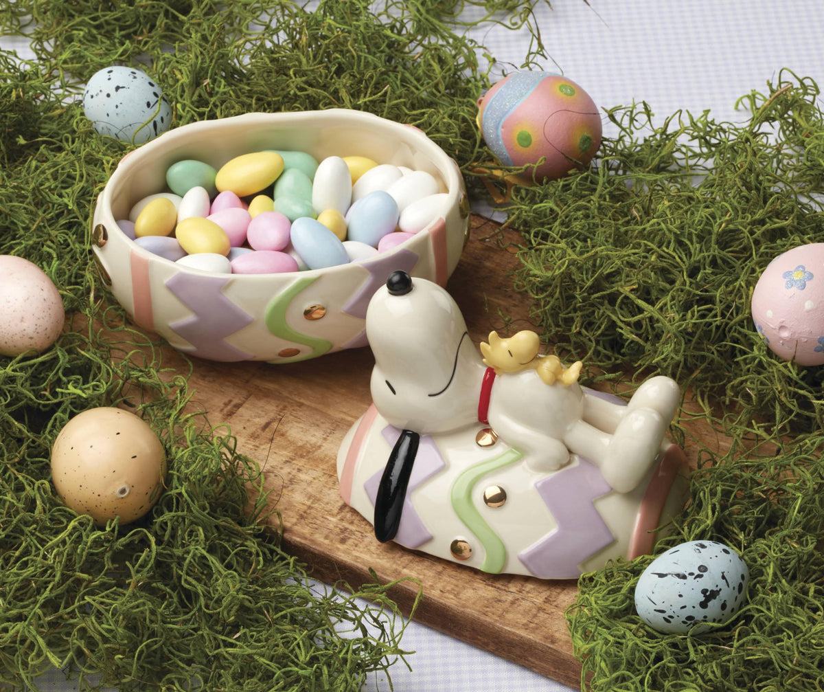 Lenox Easter Snoopy candy dish makes a thoughtful gift for fans.
