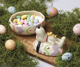 Lenox Easter Snoopy candy dish makes a thoughtful gift for fans.