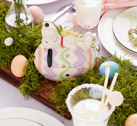 Lenox candy dish sits on a counter for easy access to treats.