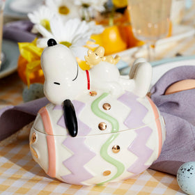 Lenox Easter Snoopy porcelain detail showing craftsmanship and charm.