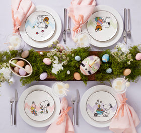 Lenox display-ready Peanuts dish for a bright spring centerpiece.