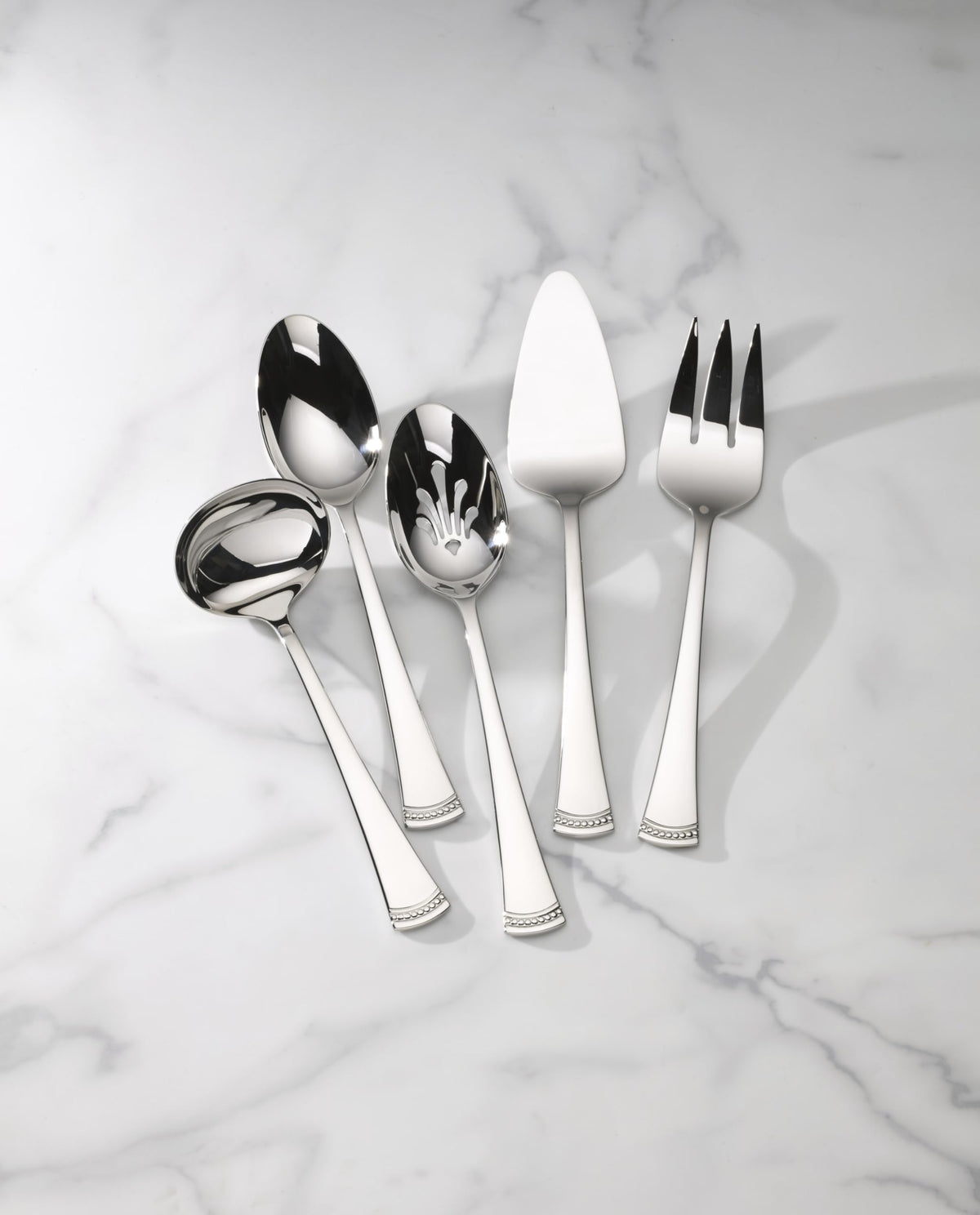 Lenox Portola pierced serving spoon for stylish salads and sides