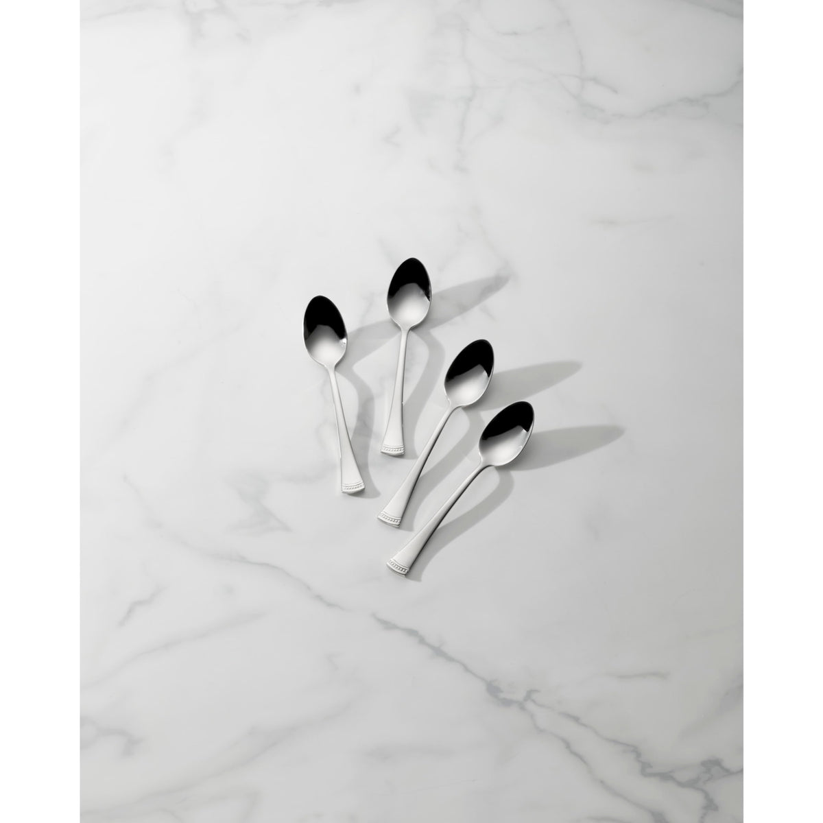 Lenox Portola mirror-finish teaspoons showcase premium shine for entertaining.