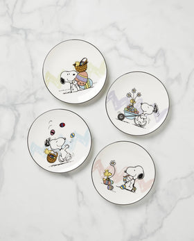 Lenox Snoopy Easter plate with egg-hunt design for lively spring gatherings.