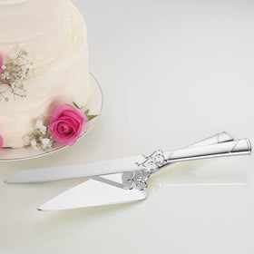 Lenox True Love close-up of engraved interlaced hearts enhancing celebrations.