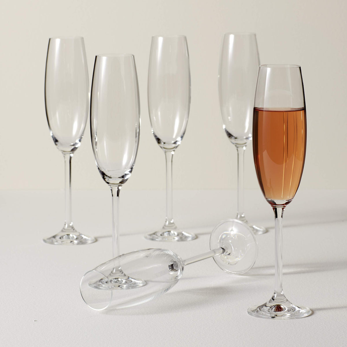 Lenox Tuscany Classics 8 oz flute arranged for wedding toast