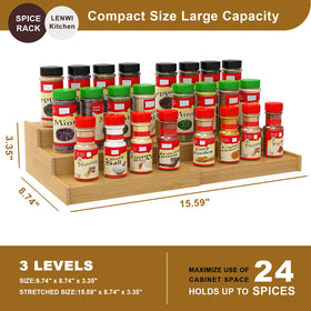 Lenwi anti-tip feature keeps jars steady on the rack.