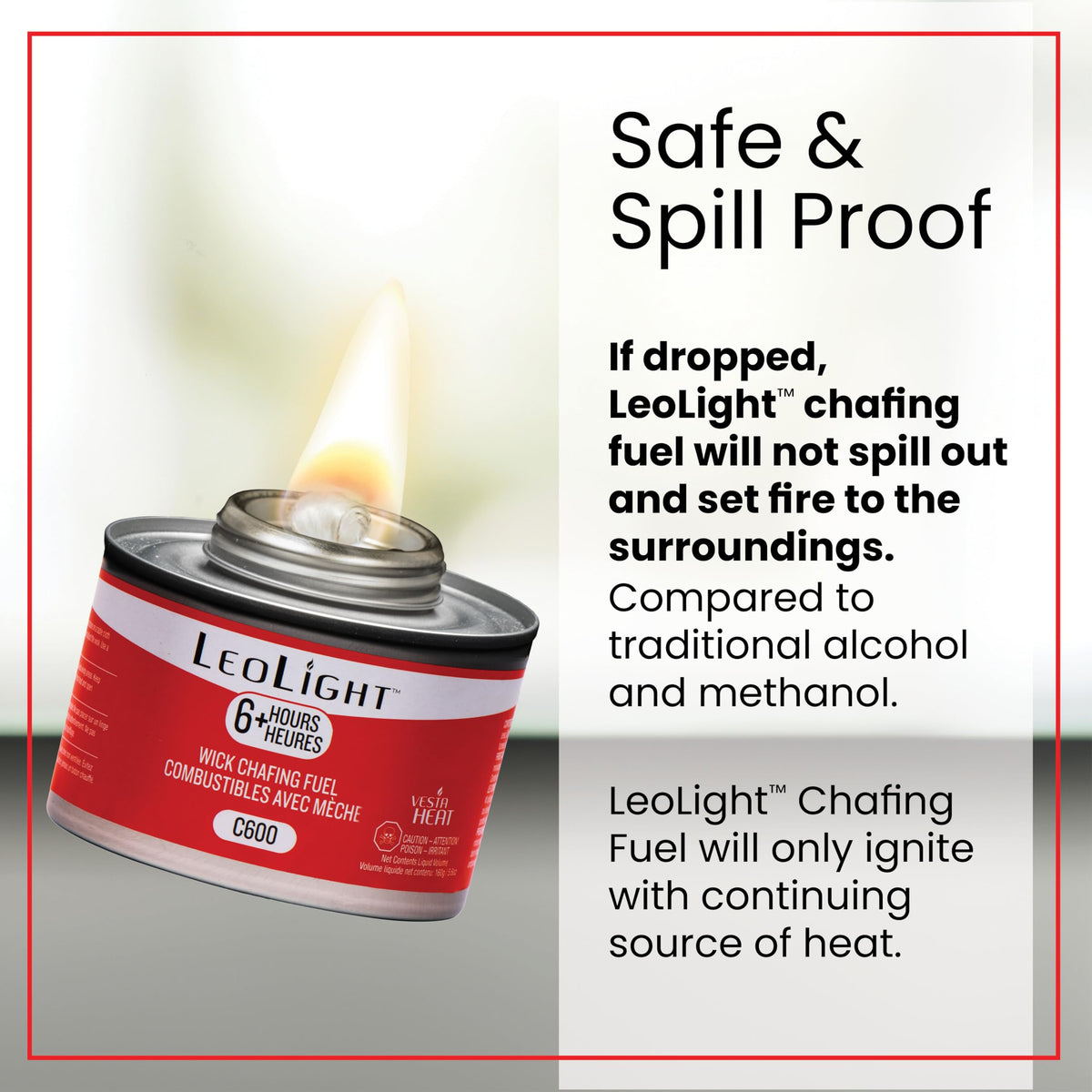 LEOLIGHT chafing-dish fuel provides reliable warmth for wedding buffets and banquets.
