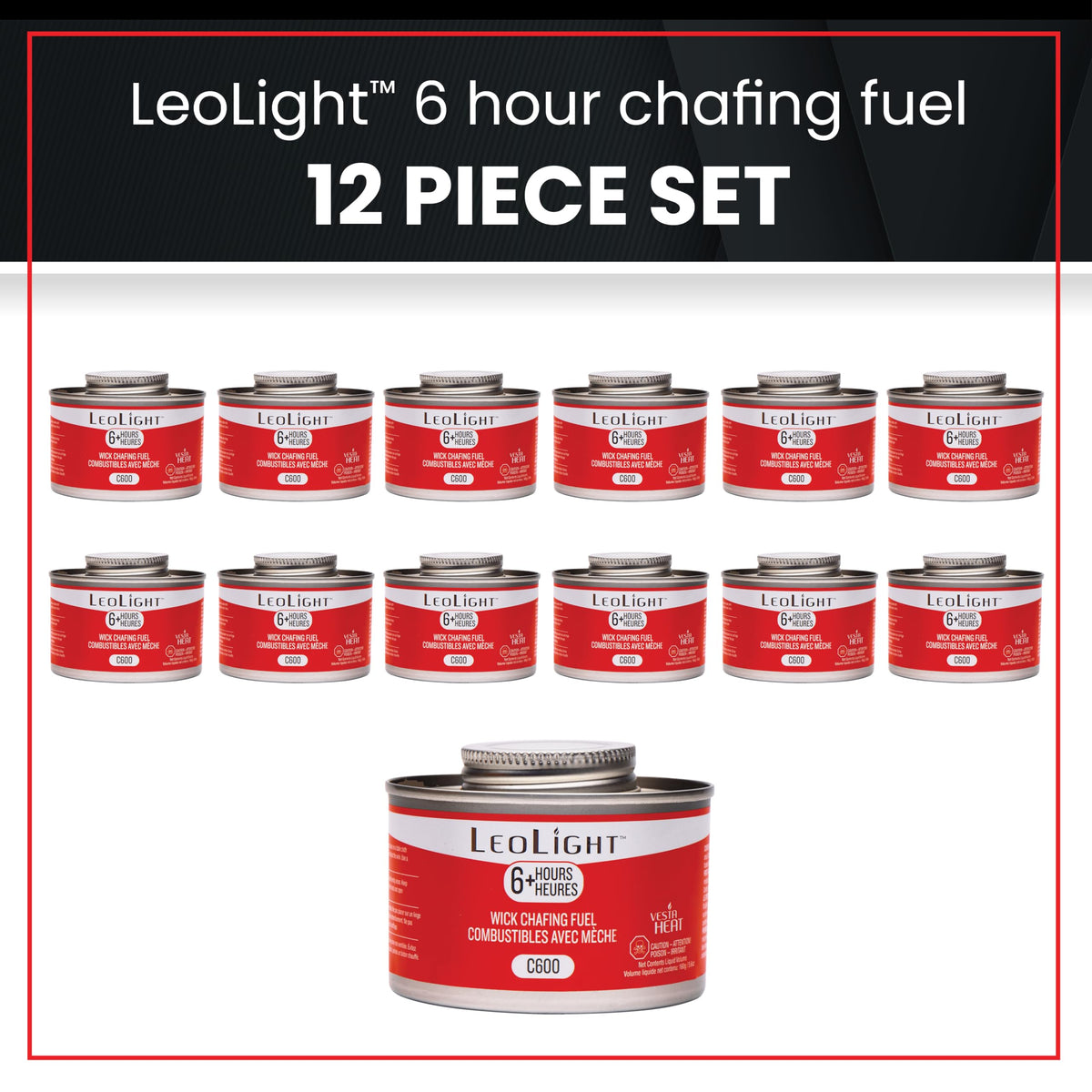 LEOLIGHT fuel-storage canister supports organized inventory for catering teams.