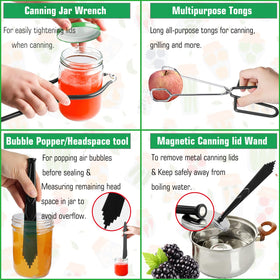 LEONICE Canning Kit magnetic lid lifter simplifies handling hot lids.