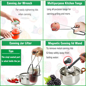 LEONICE jar lifter keeps hot jars safe during handling.