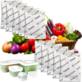 LeoTube 10-pack refill kit for OXO GreenSaver keeps produce fresher longer.