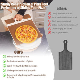 Leozzo non-stick cloth on wood plate eases release and cleanup.