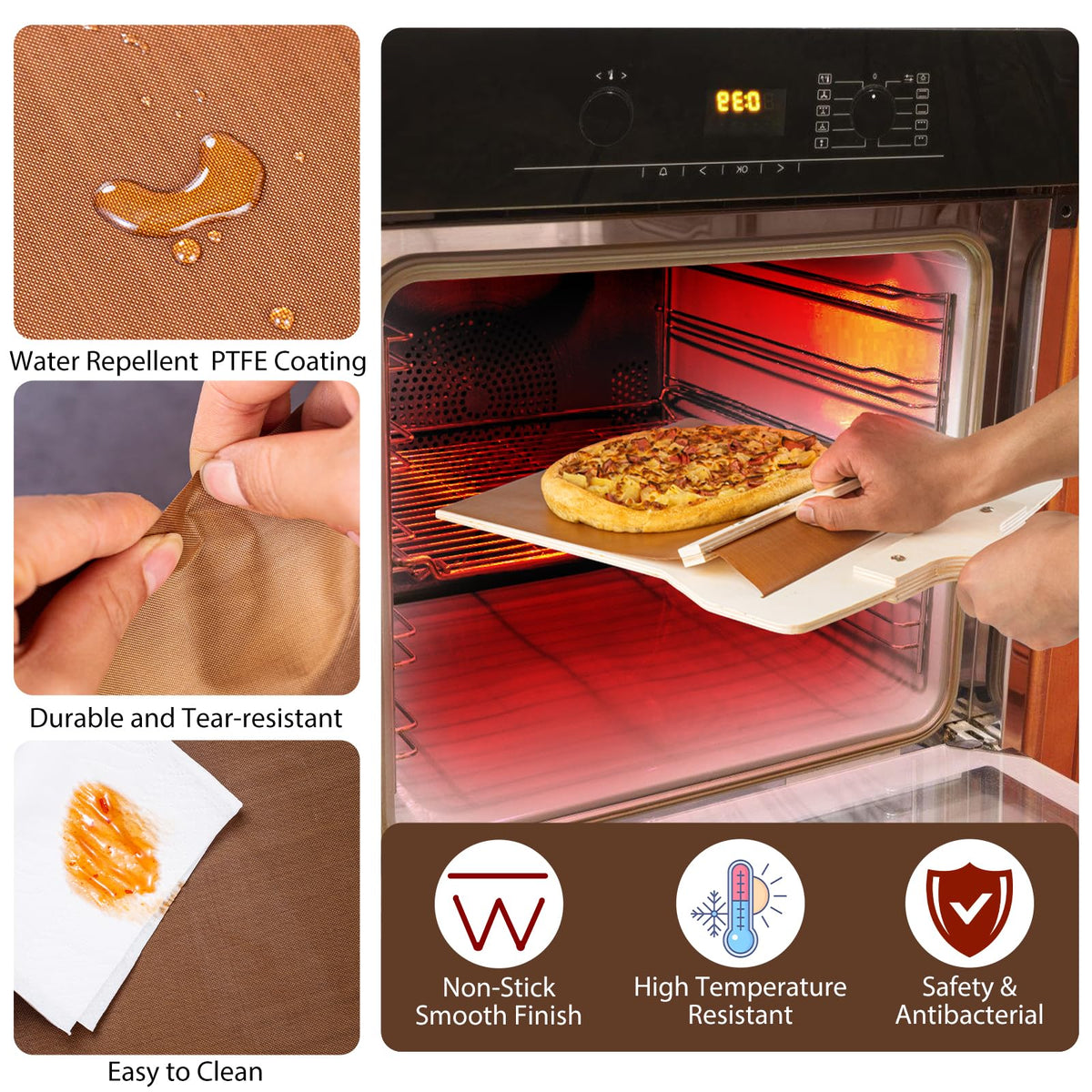 Leozzo replacement non-stick cloth included to extend lifecycle.