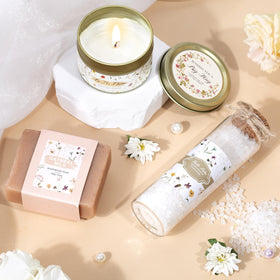 Lepiche scented candle to create a soothing ambience