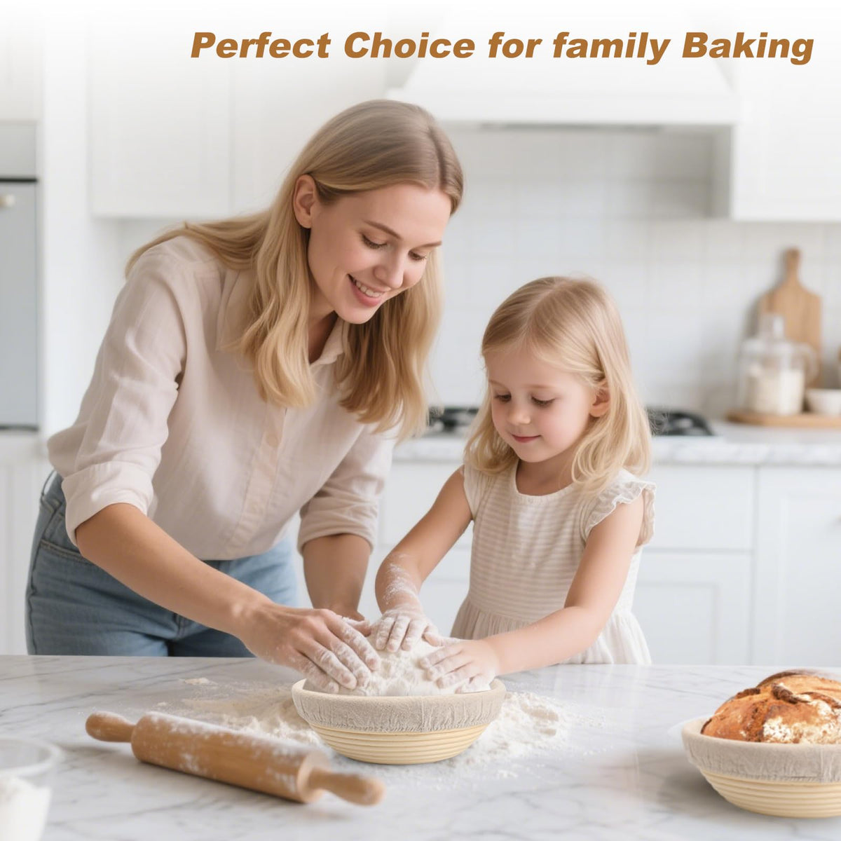 LepoHome Banneton 6-inch round basket makes a thoughtful gift for bakers.