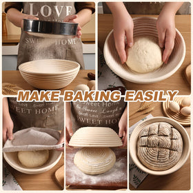 LepoHome Banneton 6-inch round basket promotes even fermentation and crust development.