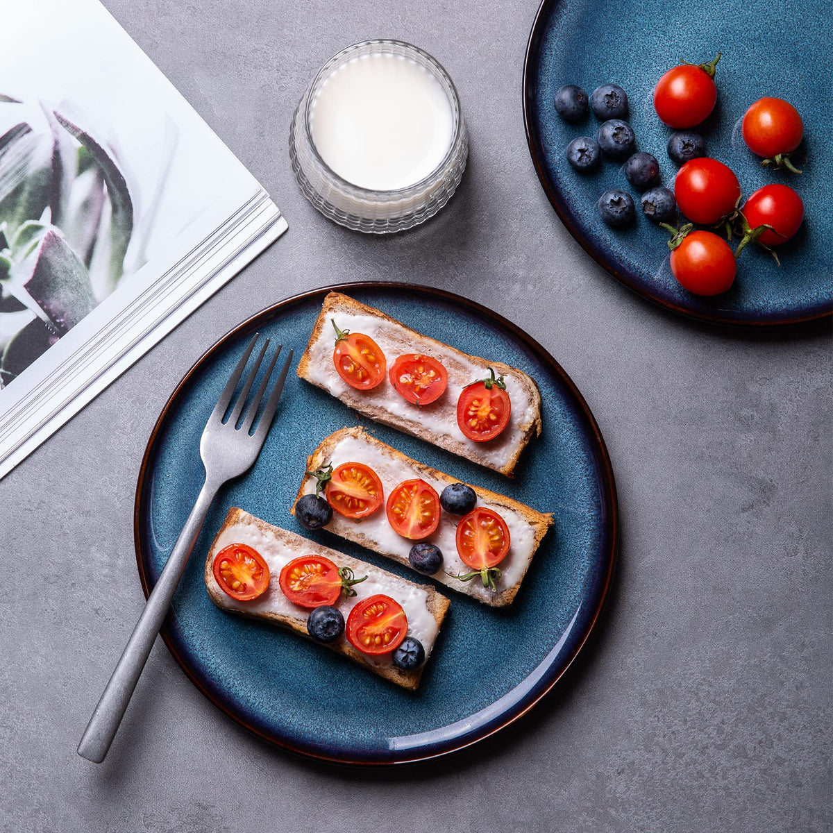 LERATIO 10-5-inch dinner plates are ideal for steaks, pasta, and seafood.