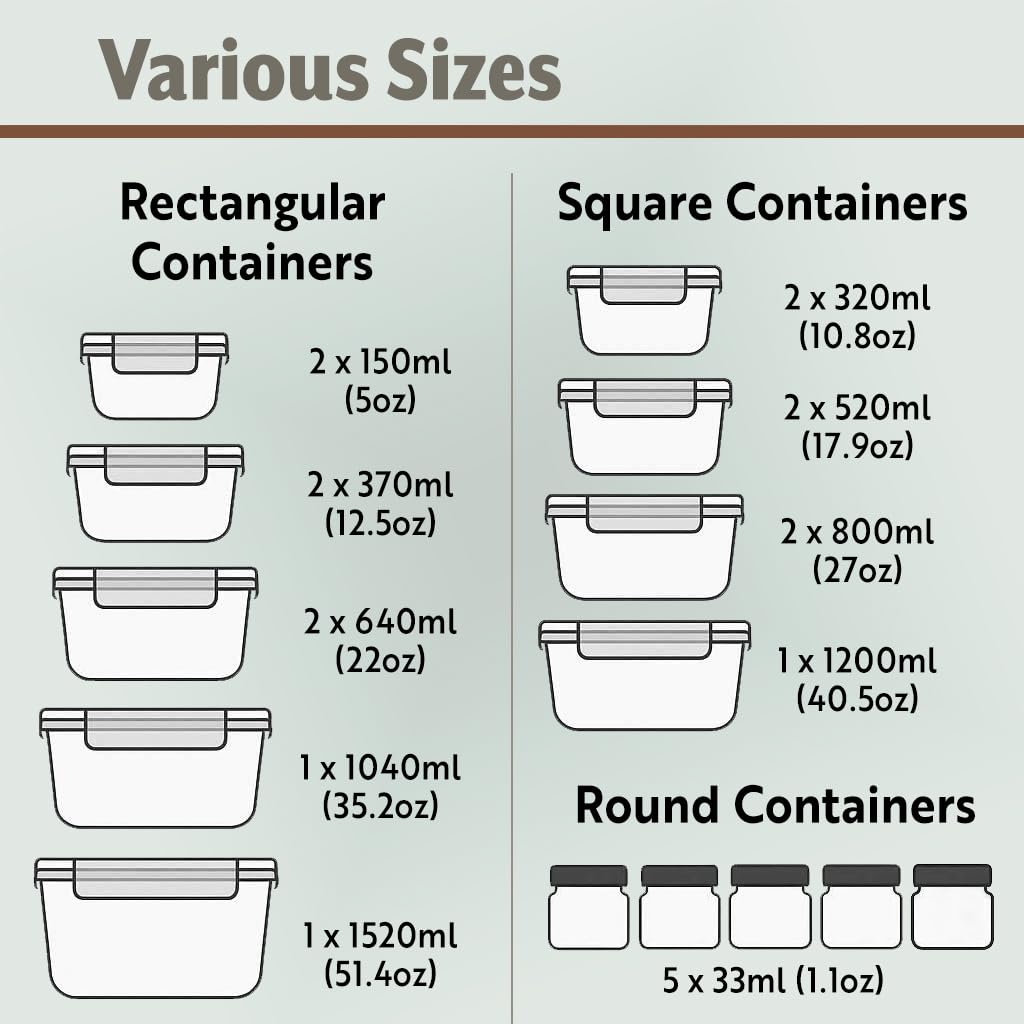 Le'raze rectangular 640ml container stacks neatly to save fridge space.