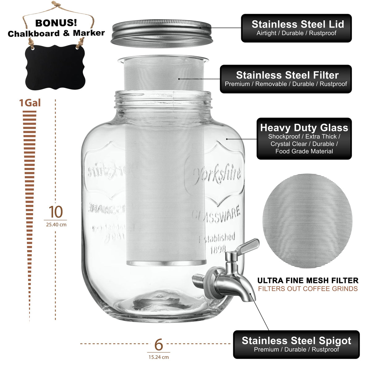 Le'raze airtight stainless lid preserves aroma and freshness