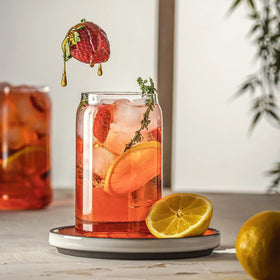 Le'raze can-shaped glasses six-pack for stylish entertaining