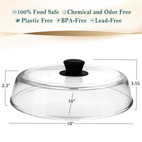 Le'raze clear glass lid lets you monitor progress at a glance.