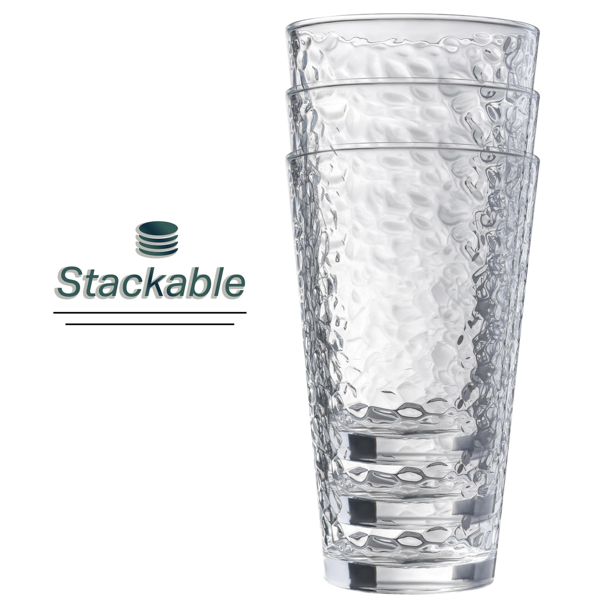 Le'raze dishwasher-safe glass cups for easy cleanup after gatherings