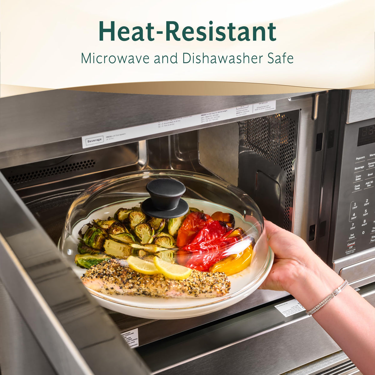 Le'raze dual venting promotes even heating and moisture retention.