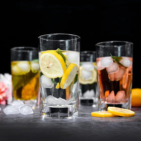 Le'raze 4-piece glass set brings versatile vessels to any meal.