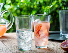 Le'raze rocks glasses 13oz perfect for whiskey and neat drinks.