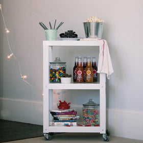 Le'raze canister setup ideal for vanity or pantry organization