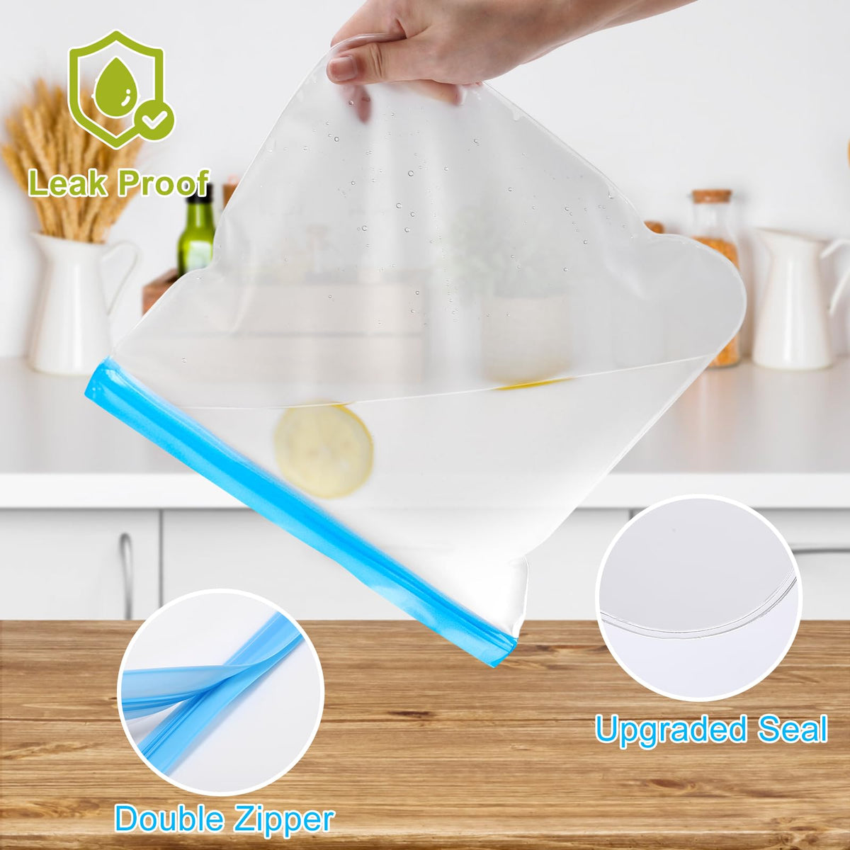 Lerine leakproof seal for spill-free meal prep