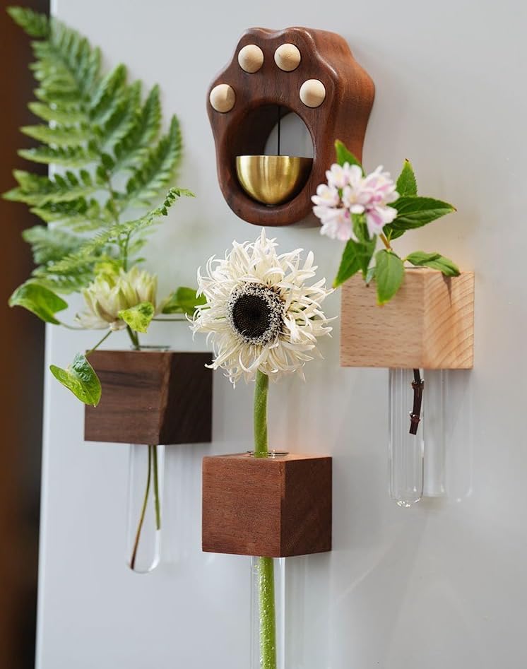 LESADULTESS natural wood magnets provide reliable adhesion on iron surfaces