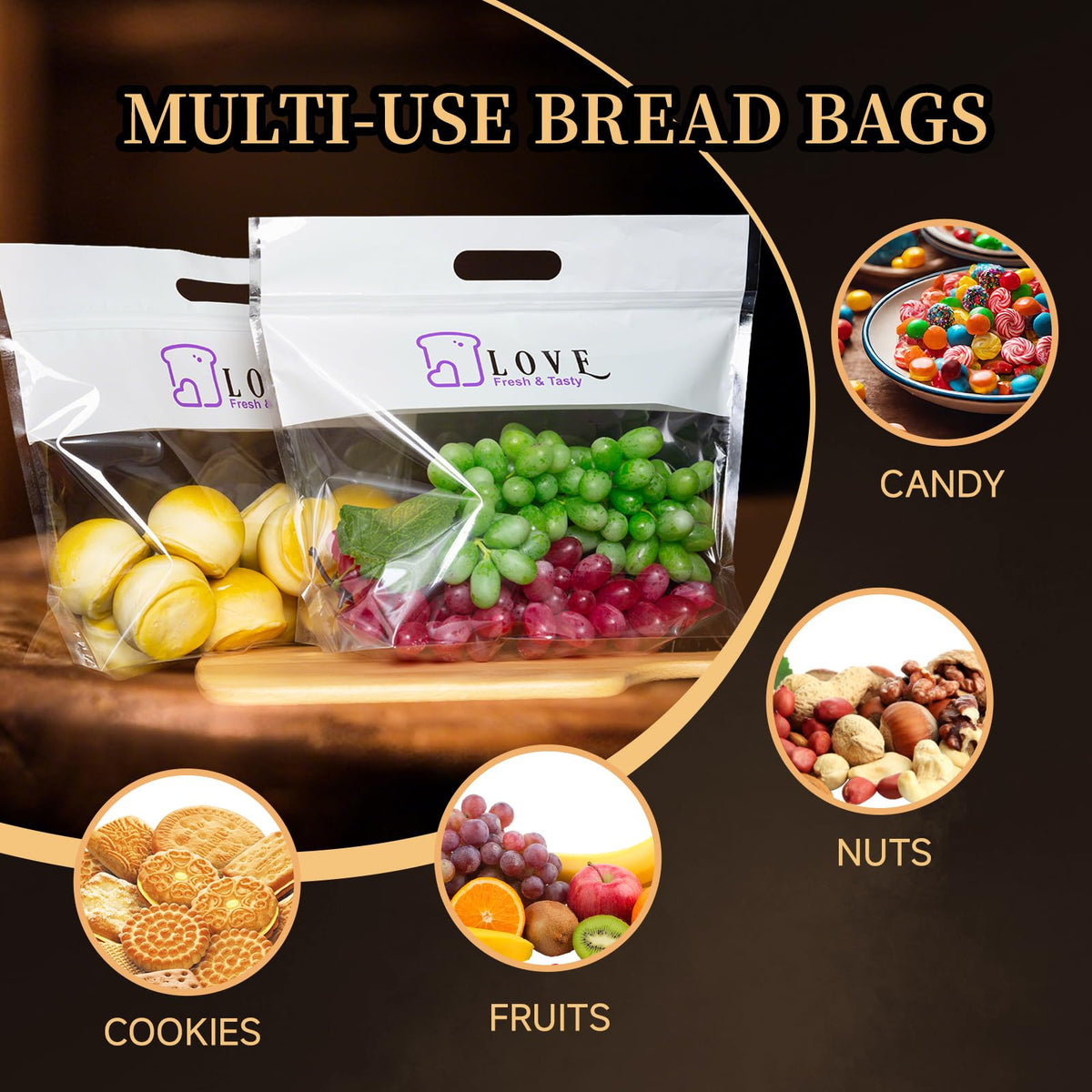 Lesibag dustproof moisture-resistant bags protect perishables during storage.