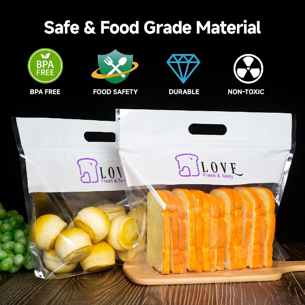 Lesibag freezer-safe seal bags protect foods during freezing.