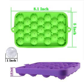 Lesunsul compact ice tray yields 25 cubes for fast chilling.