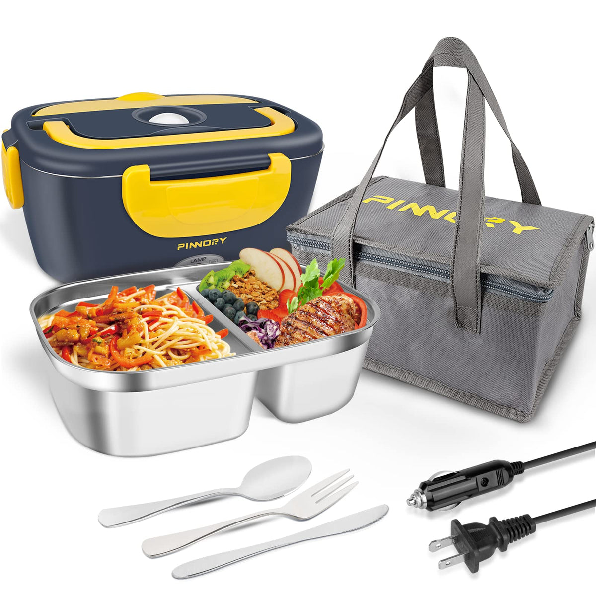 LETAAKA electric lunch box 304 stainless steel container for fresh meals on the go.