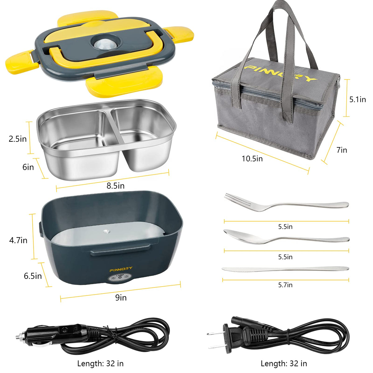 LETAAKA portable lunch warmer with easy-to-clean surface for daily use.