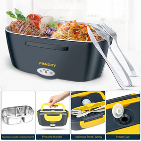 LETAAKA two-compartment design keeping foods separate for versatile meals.