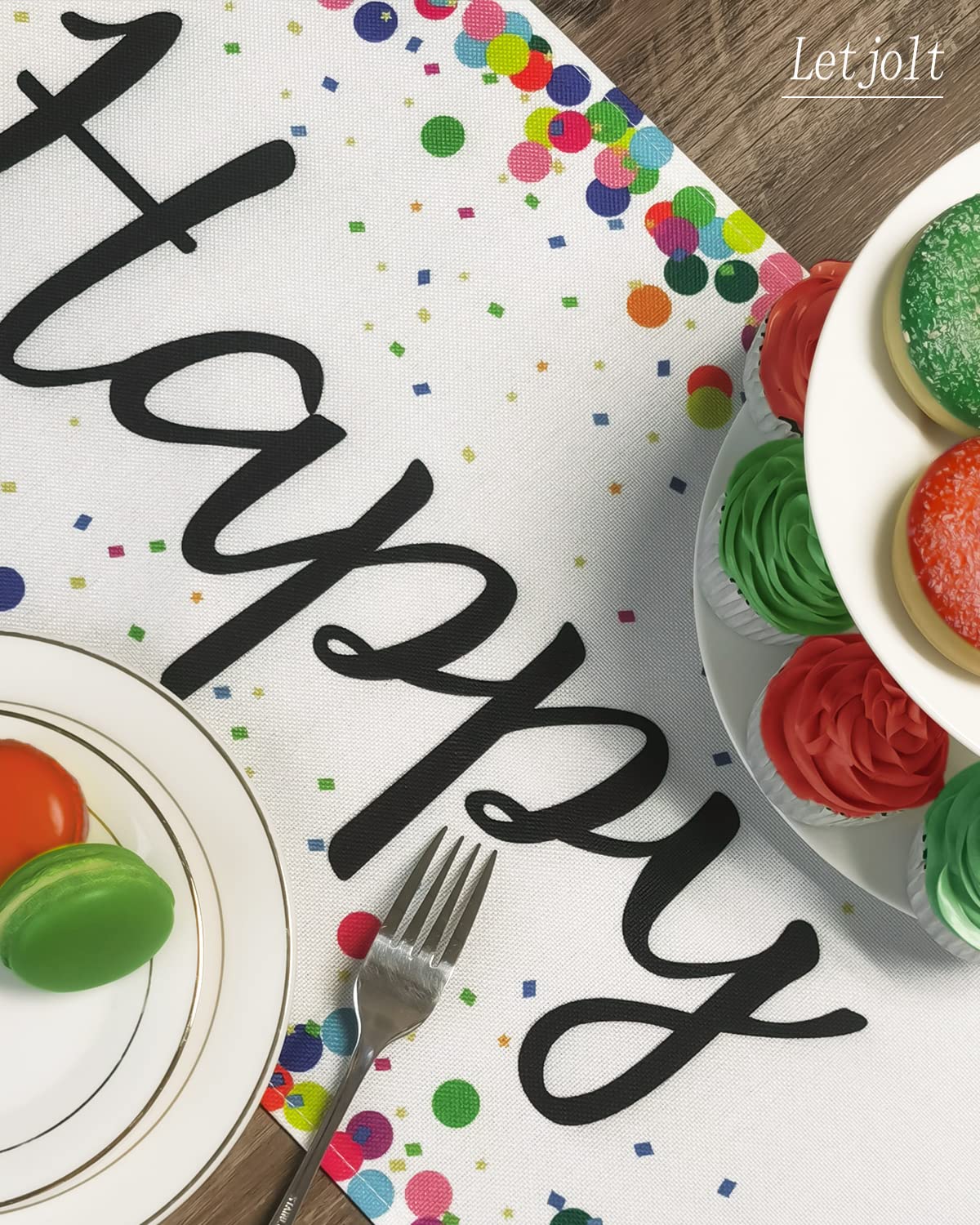 Letjolt table set up for birthday party showcases convenient decoration idea.