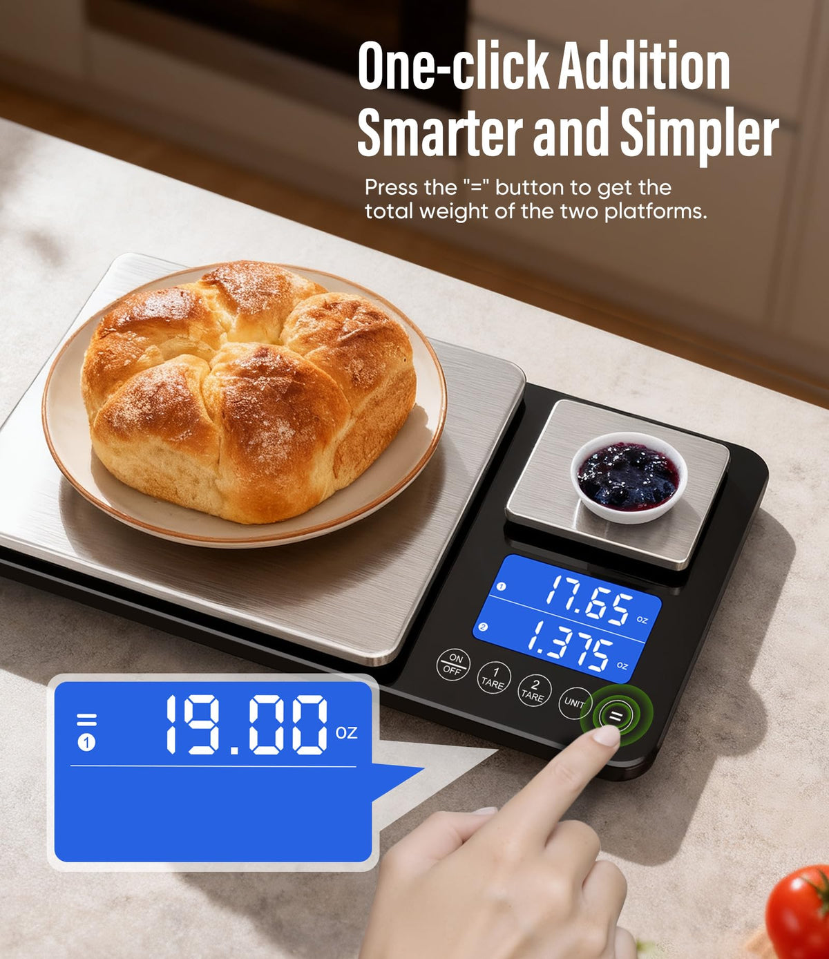 Letron auto shut-off helps save battery during long kitchen sessions.