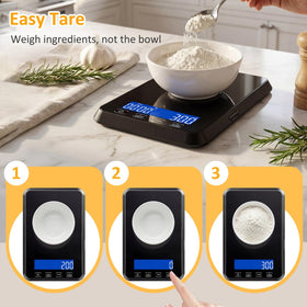 Letron scale with glass platform is easy to wipe clean after use.