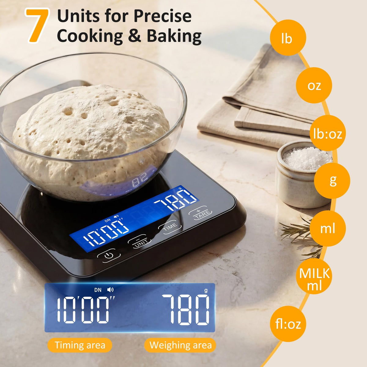 Letron scale offers seven units with a backlit screen for versatile measurement.