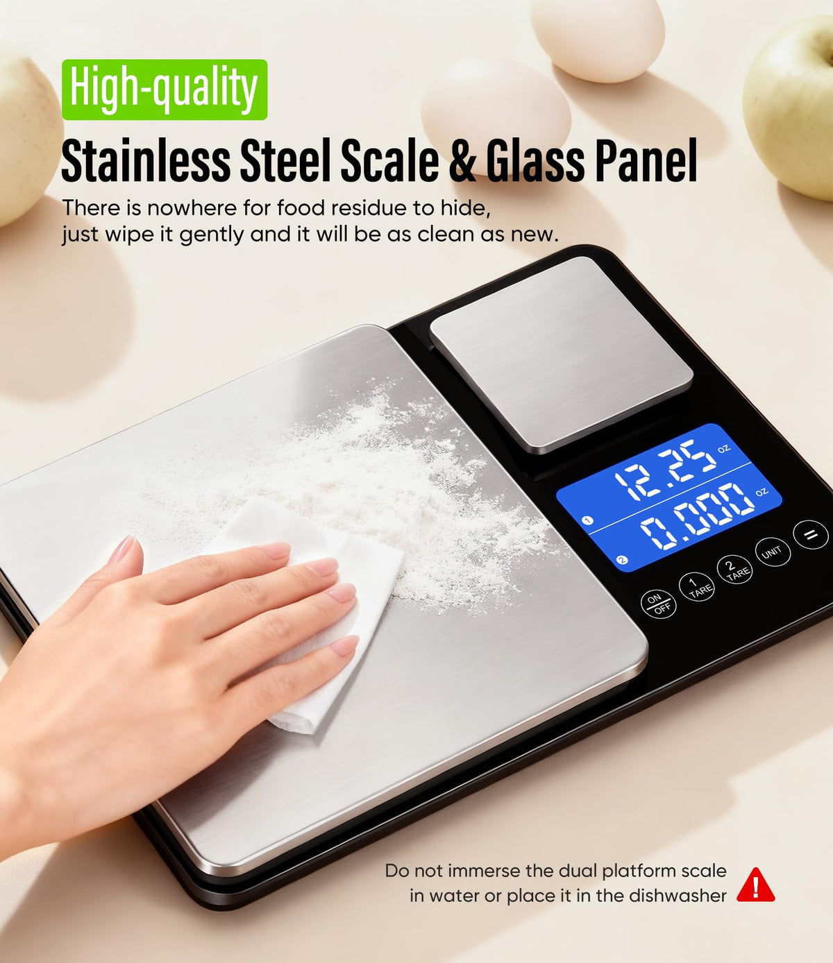 Letron meal-prep scale offers durable design for everyday cooking and portion control.