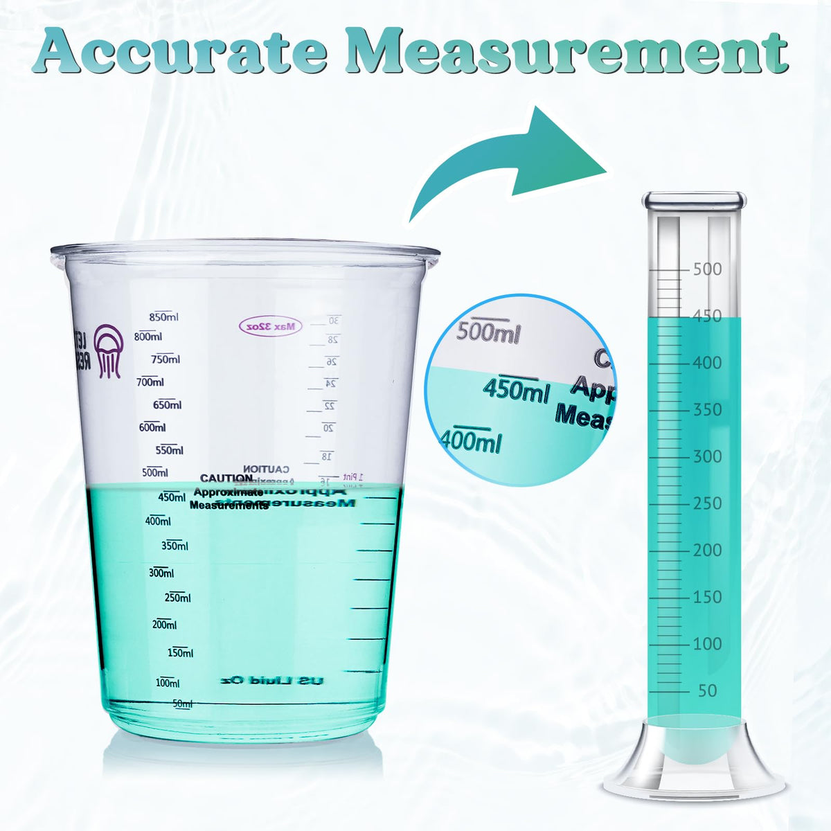 LET'S RESIN disposable yet reusable cups streamline cleanup and project reuse.