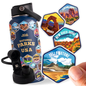 LET'S WANDER bottle with straw lid for smooth on-the-go hydration