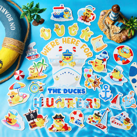 Leumoi duck cruise door magnet with cocktail-duck design adds festive flair for parties.