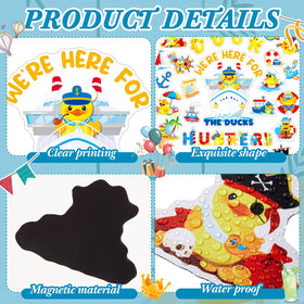 Leumoi duck cruise door magnet of cruise-ship duck pairs well with vacation decor.