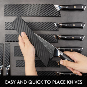 LEVINCHY BPA-free recyclable guard protects knives and planet